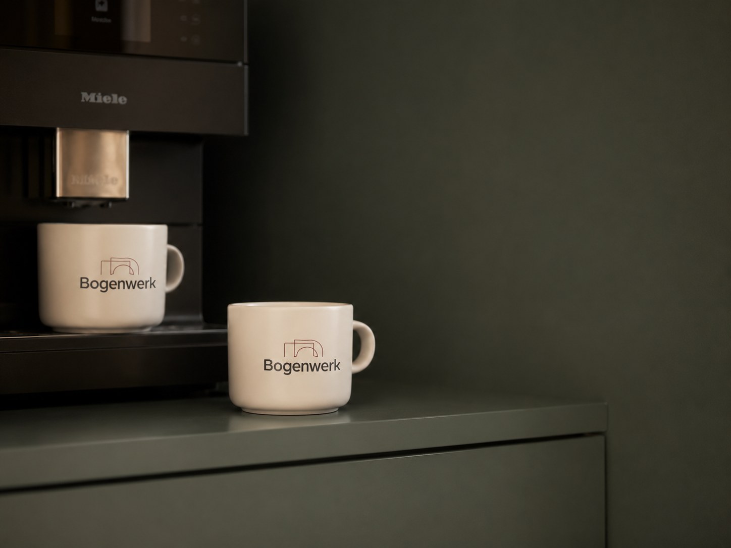 bogenwerk tasse kaffee willkommen zahnarztpraxis